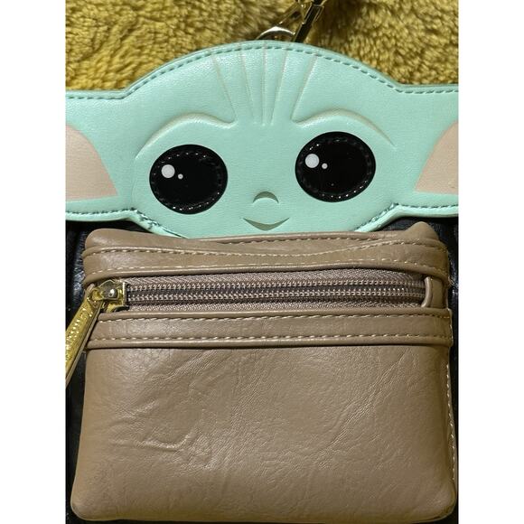 Loungefly Star Wars Mini Backpack Wristlet Grogu Baby Yoda gift idea collectible - Picture 3 of 7
